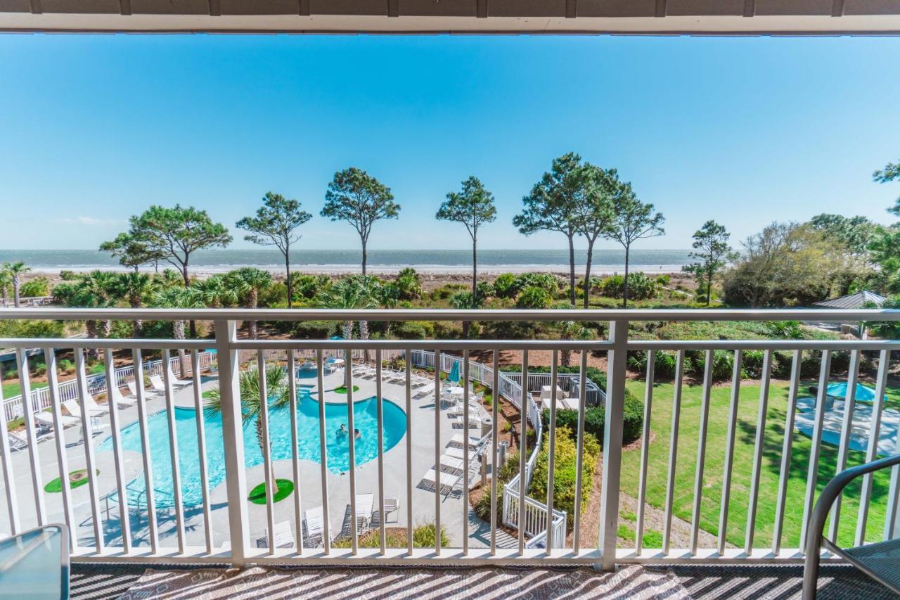 Stunning Views!!-Oceanfront Villa-Heated Pool-Private Balcony-Tiki Bar-Walk To Coligny Plaza Hilton Head Island Exterior photo