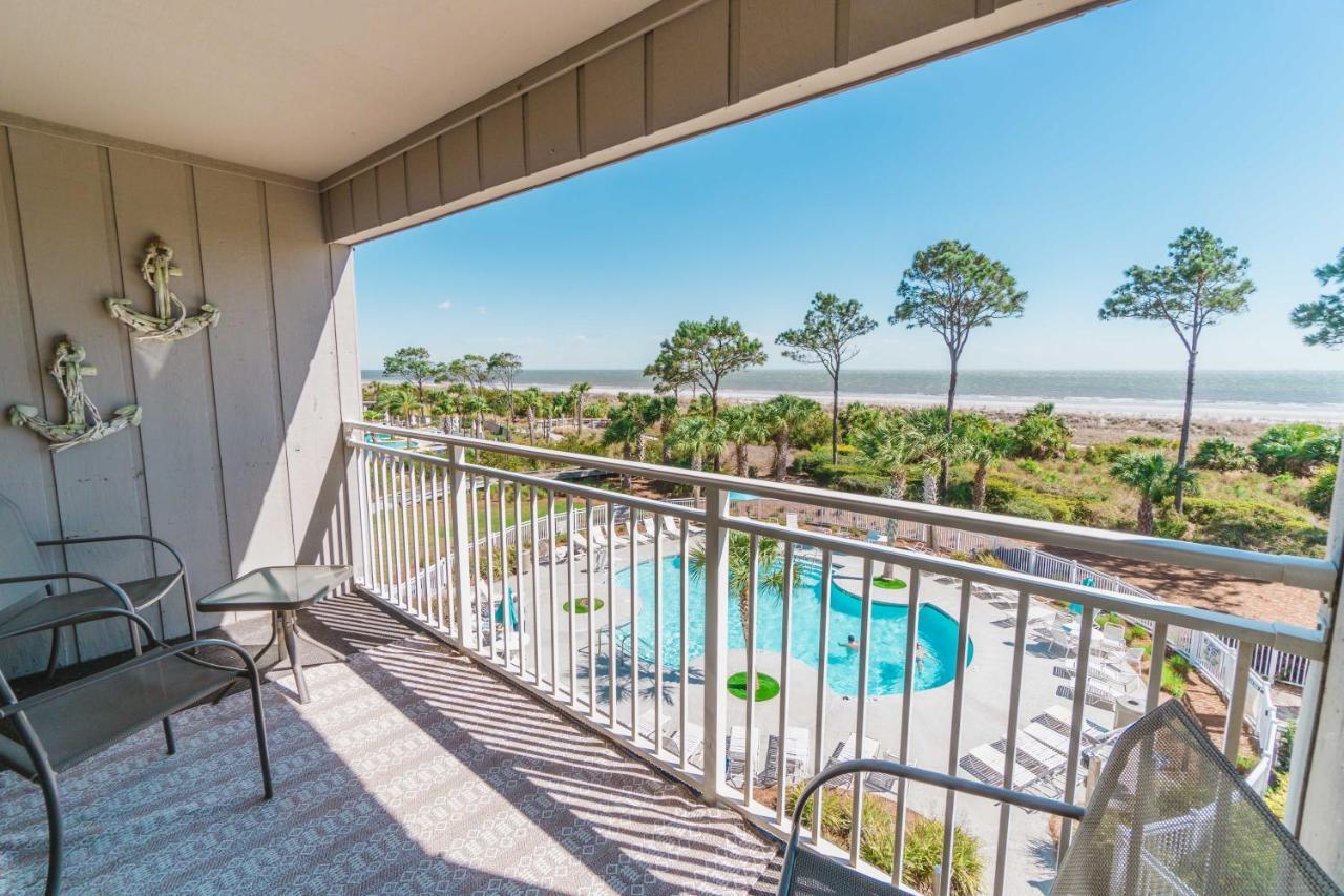 Stunning Views!!-Oceanfront Villa-Heated Pool-Private Balcony-Tiki Bar-Walk To Coligny Plaza Hilton Head Island Exterior photo