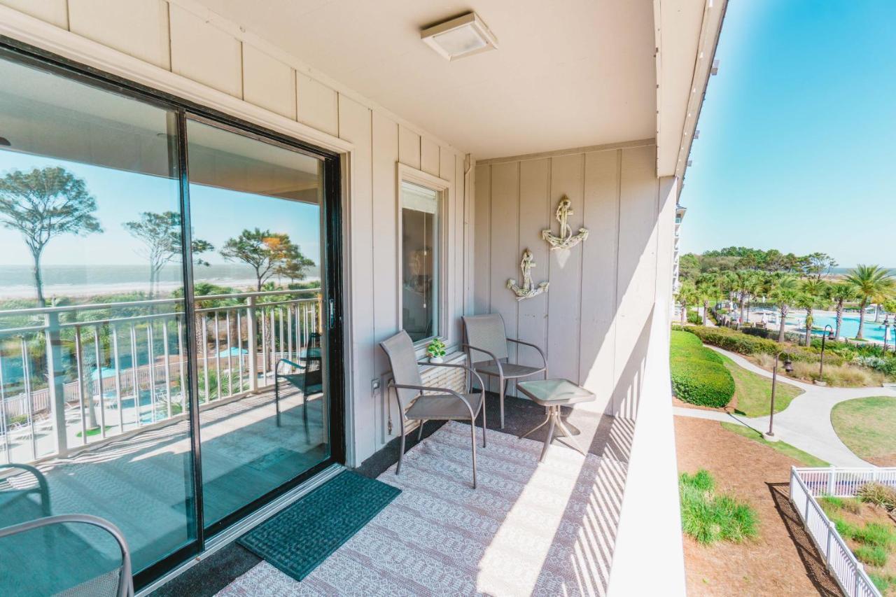 Stunning Views!!-Oceanfront Villa-Heated Pool-Private Balcony-Tiki Bar-Walk To Coligny Plaza Hilton Head Island Exterior photo