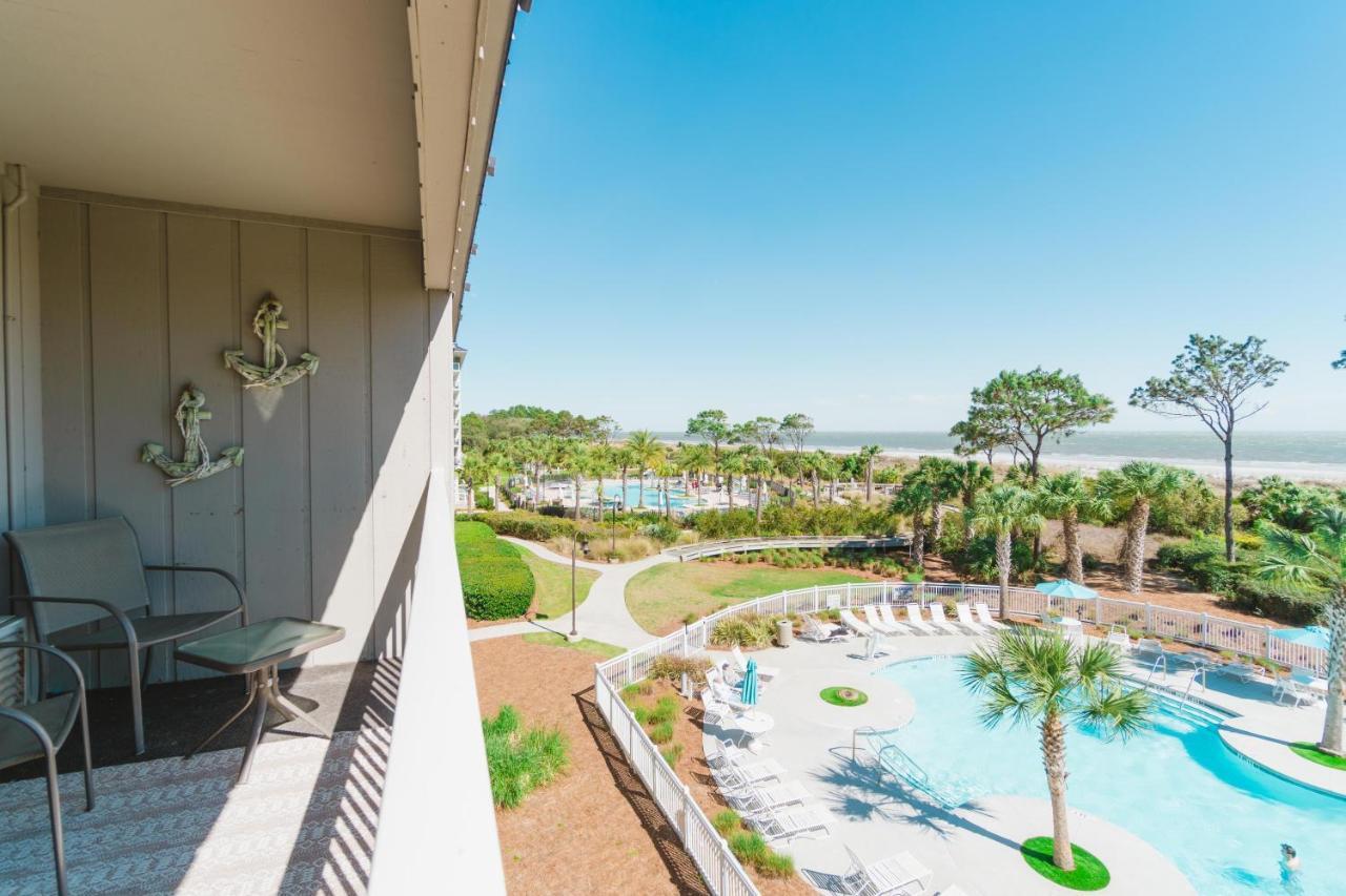 Stunning Views!!-Oceanfront Villa-Heated Pool-Private Balcony-Tiki Bar-Walk To Coligny Plaza Hilton Head Island Exterior photo