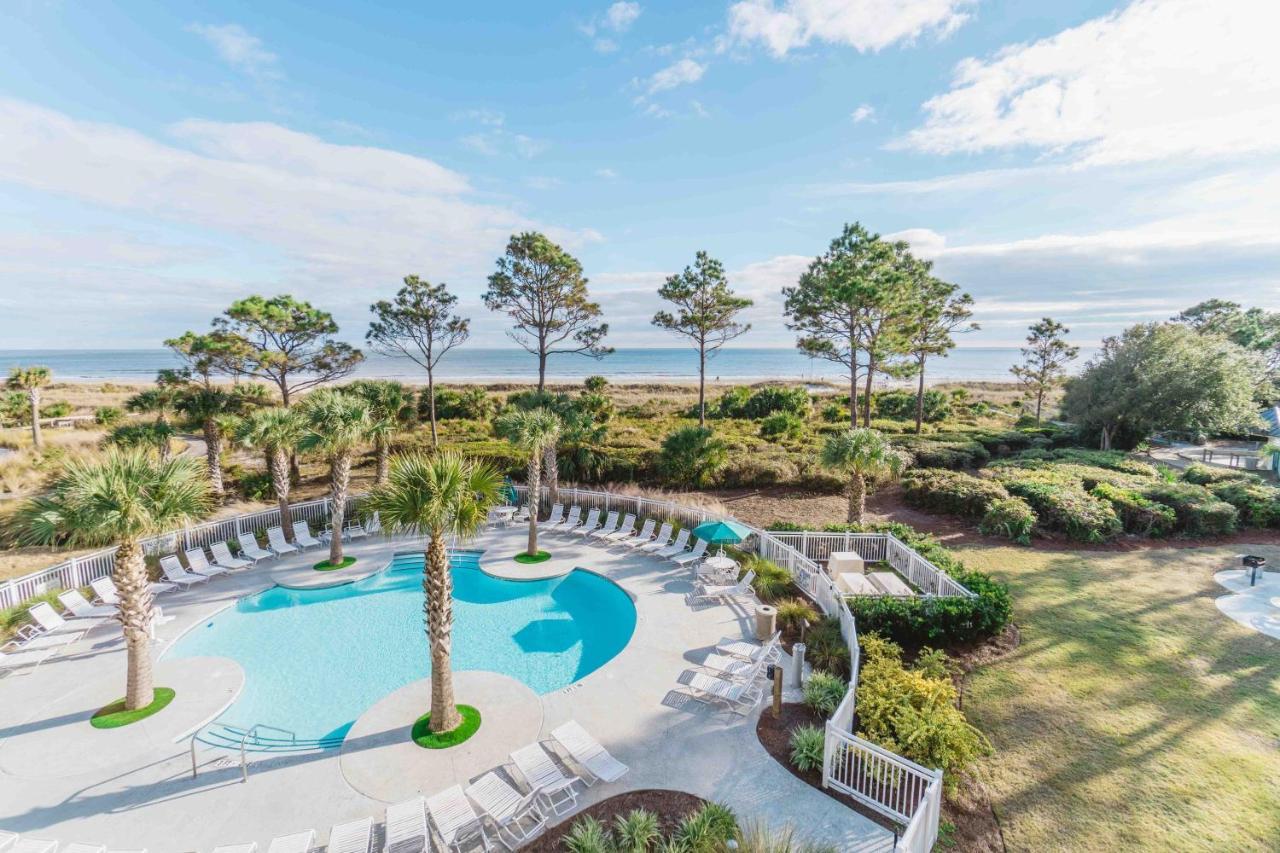 Stunning Views!!-Oceanfront Villa-Heated Pool-Private Balcony-Tiki Bar-Walk To Coligny Plaza Hilton Head Island Exterior photo